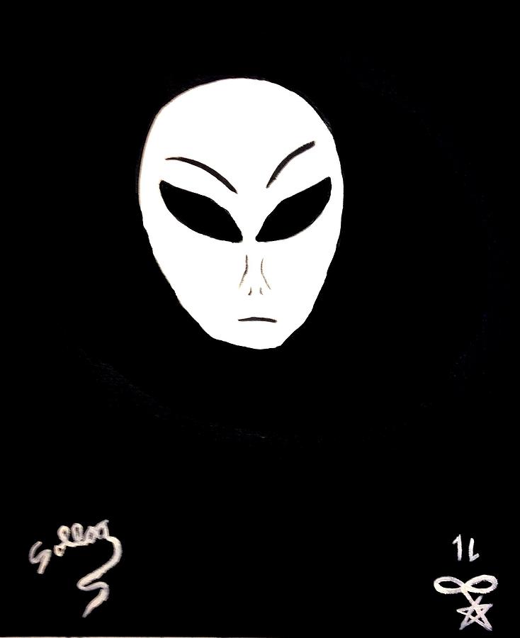 Alien Painting - Al the Alien by Famous Artist by Sollog Artist Alien Painting - Al the Alien by Famous Artist by Sollog Artist