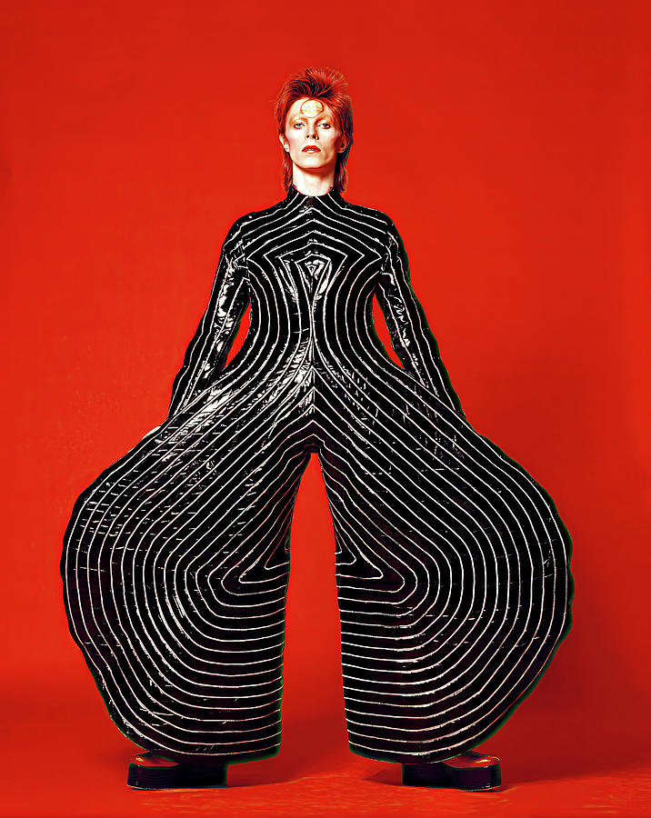 Aladdin Bowie Poster Rock Music Legend Digital Art by Ziggy Print - Pixels