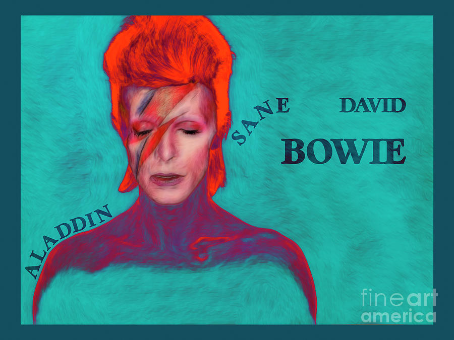 Aladdin Sane - David Bowie Digital Art by Wendy Wilton
