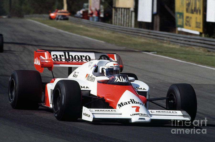 Alain Prost. 1984 Belgian Grand Prix Photograph by Oleg Konin