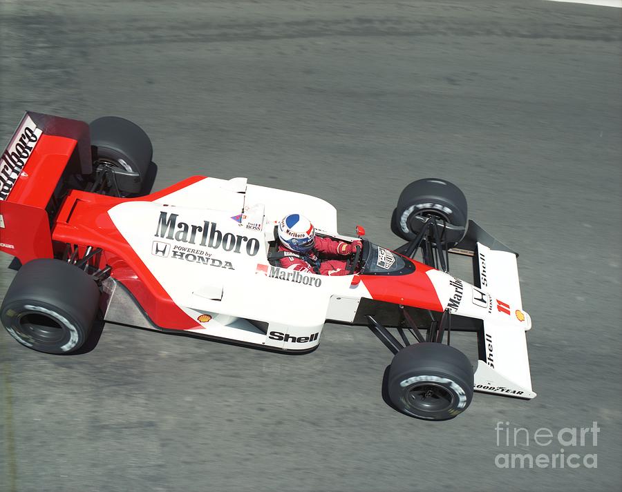 Alain Prost. 1988 Detroit Grand Prix Photograph by Oleg Konin