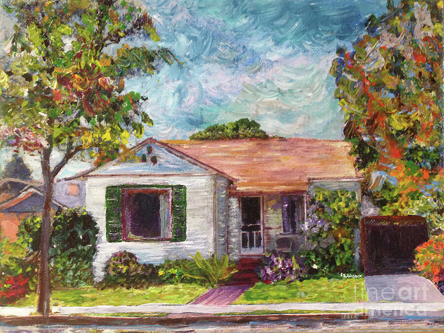 Alameda Fernside Home Painting by Linda Weinstock