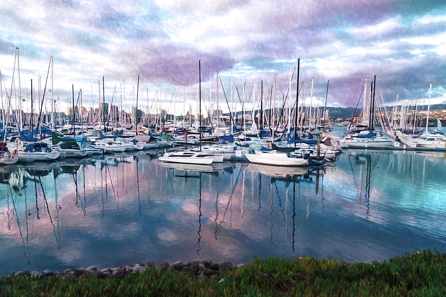 Alameda Marina Reflection Photograph by Her Arts Desire