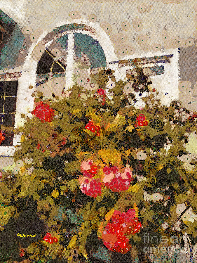 Alameda Roses Painting by Linda Weinstock