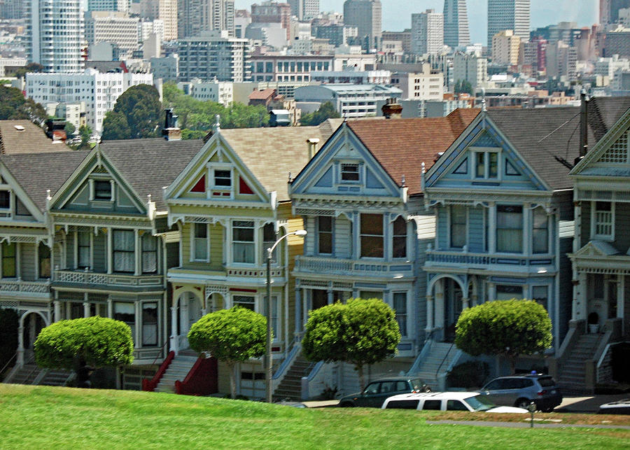 Alamo Square Painted Ladies San Francisco Photograph by Connie Fox
