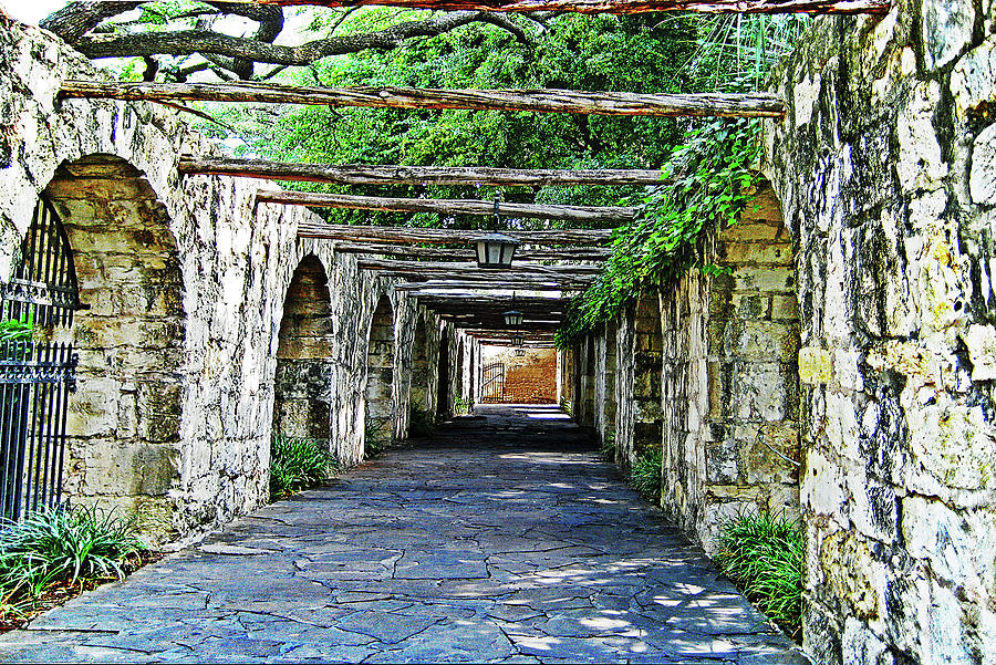 Alamo Walkway Photograph by Richard Risely