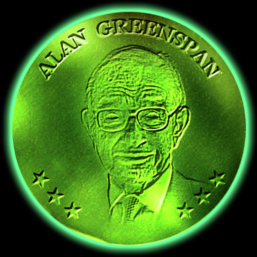 Alan Greenspan V1A Digital Art by Wunderle