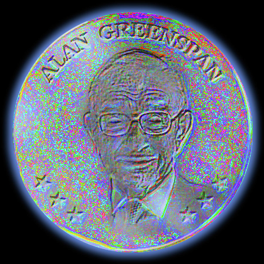 Alan Greenspan V1B Digital Art by Wunderle