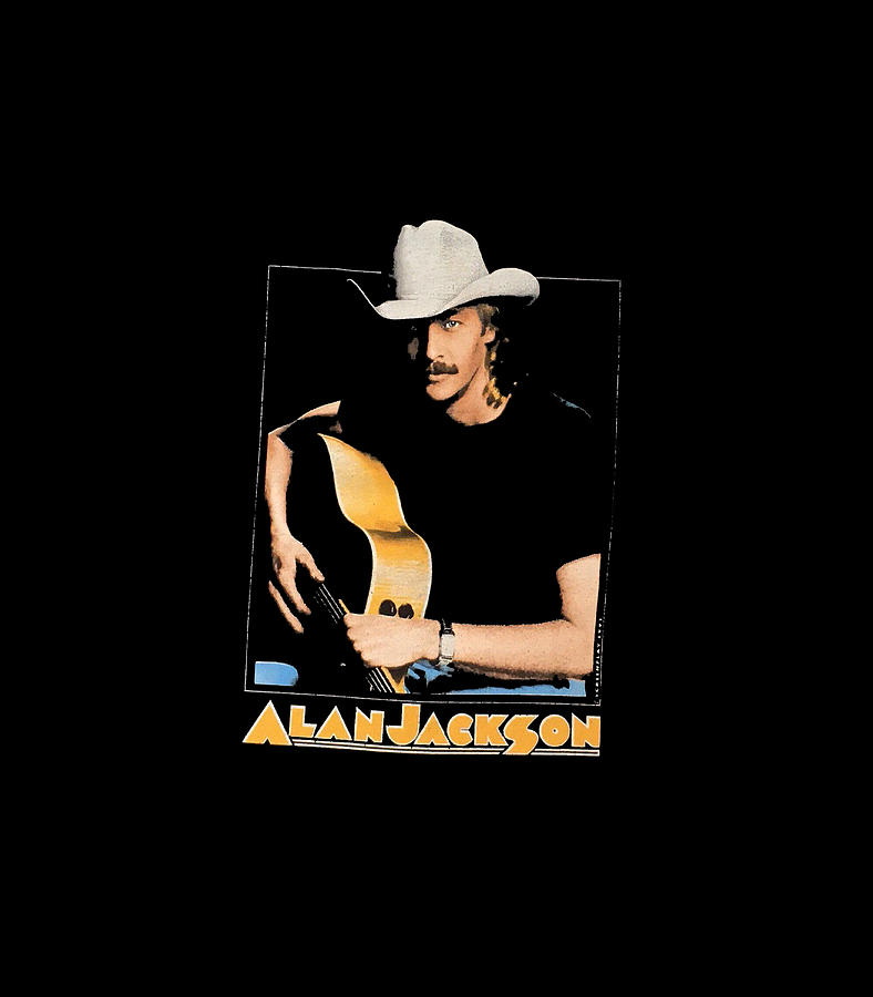 ALAN JACKSON Shirt 1991 Vintage Don't Rock The Jukebox Drawing by Vie ...