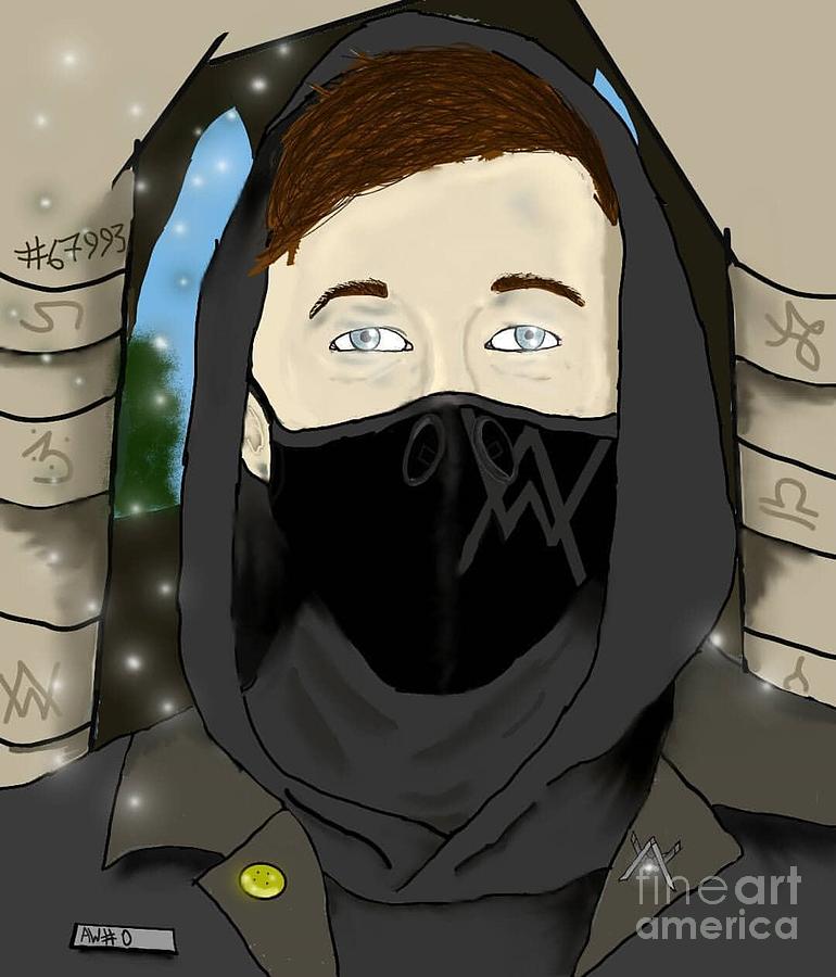 Alan Walker Vector Drawing By Geri Astiri 