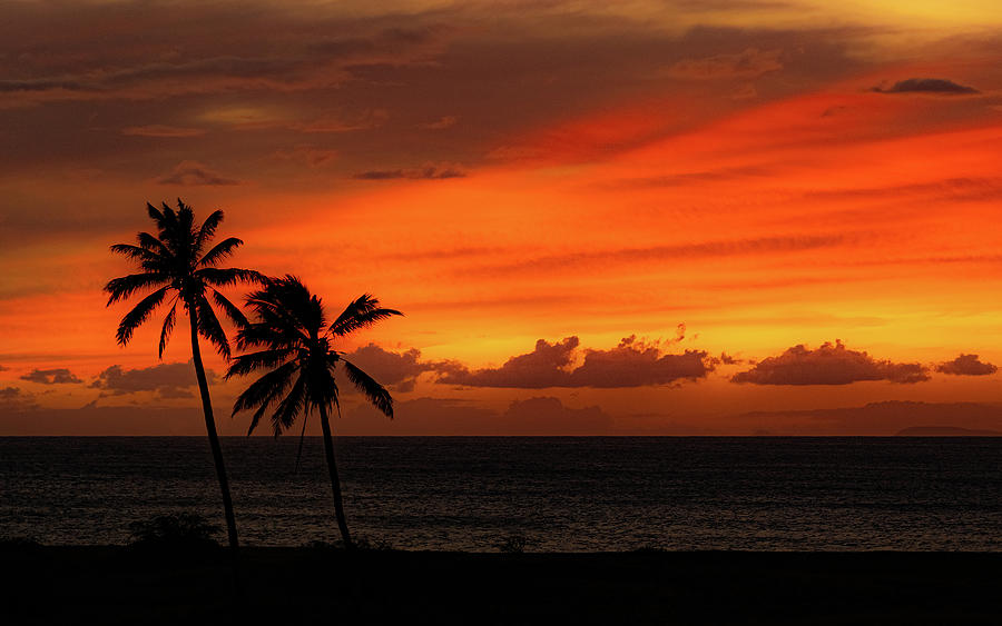 'Alani Molokai - Orange Sunset at Kepuhi Beach - Molokai, Hawaii ...