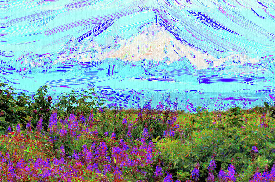 Alaska, Abstract Oil Painting No 2 Ca 2020 By Ahmet Asar Digital Art