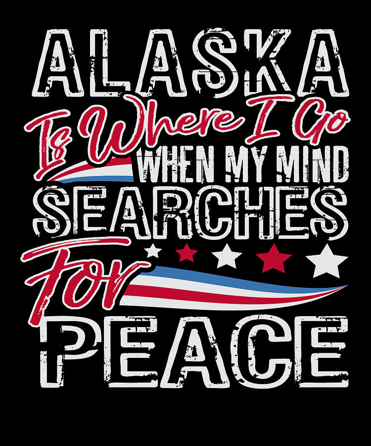Independence Day Digital Art - Alaska American Patriotic Memorial Day by Jacob Zelazny