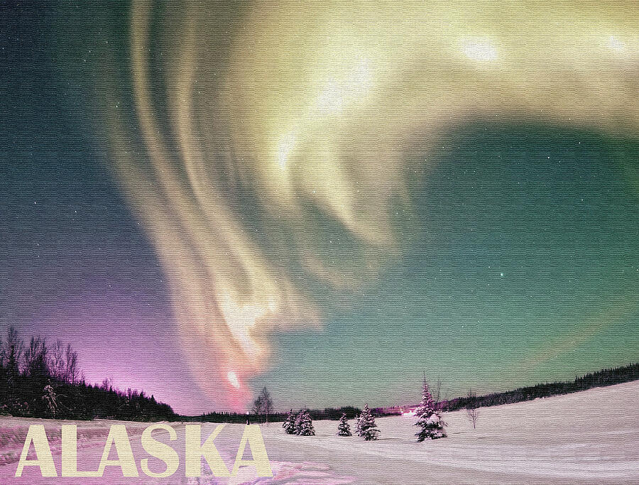 Winter Photograph - Alaska, Aurora Borealis by Long Shot