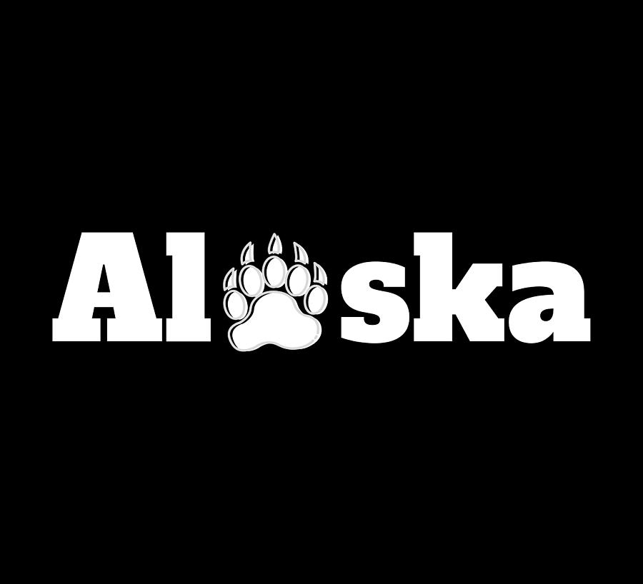 Alaska Bear Paw Nature State Home Gifts Digital Art by Aaron Geraud