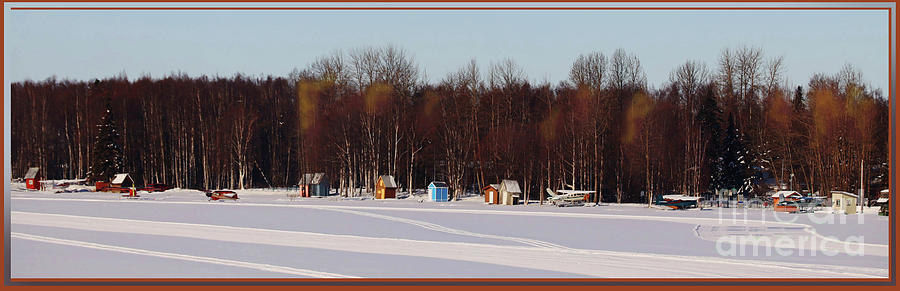 Alaska Float Plane Base in Winter Photograph by Doug Gist