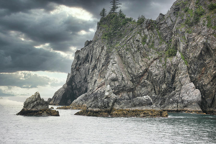 Anchorage Photograph - Alaska Landscape Ocean Rocks  by Chuck Kuhn