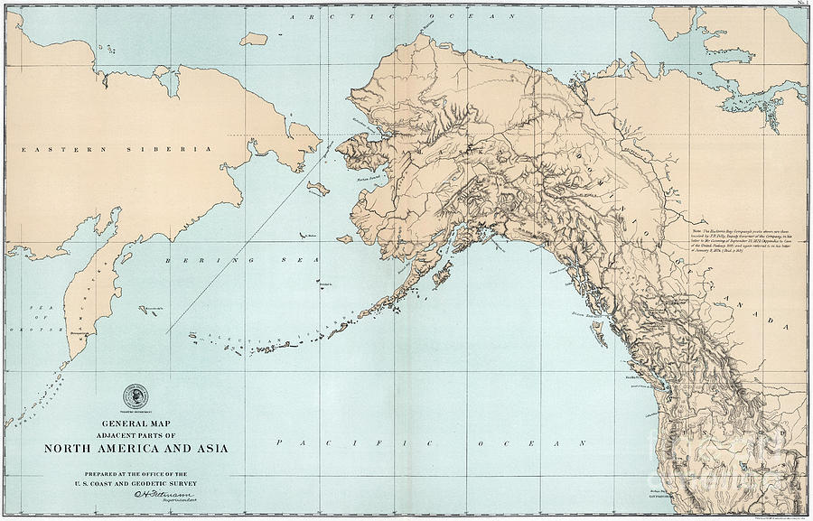 Alaska Map, 1903 Drawing by Granger