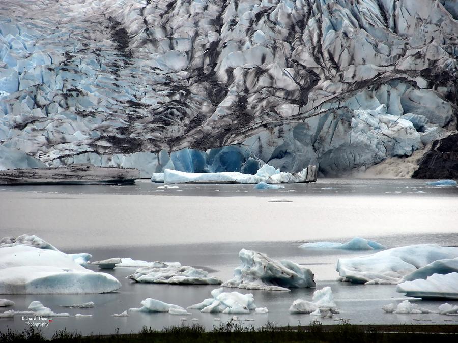 Alaska Mendenhall Blue Ice Photograph by Richard Thomas