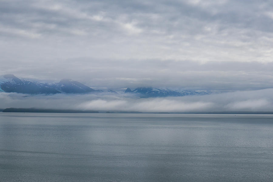 Alaska Mountains Clouded Photograph by Ed Williams