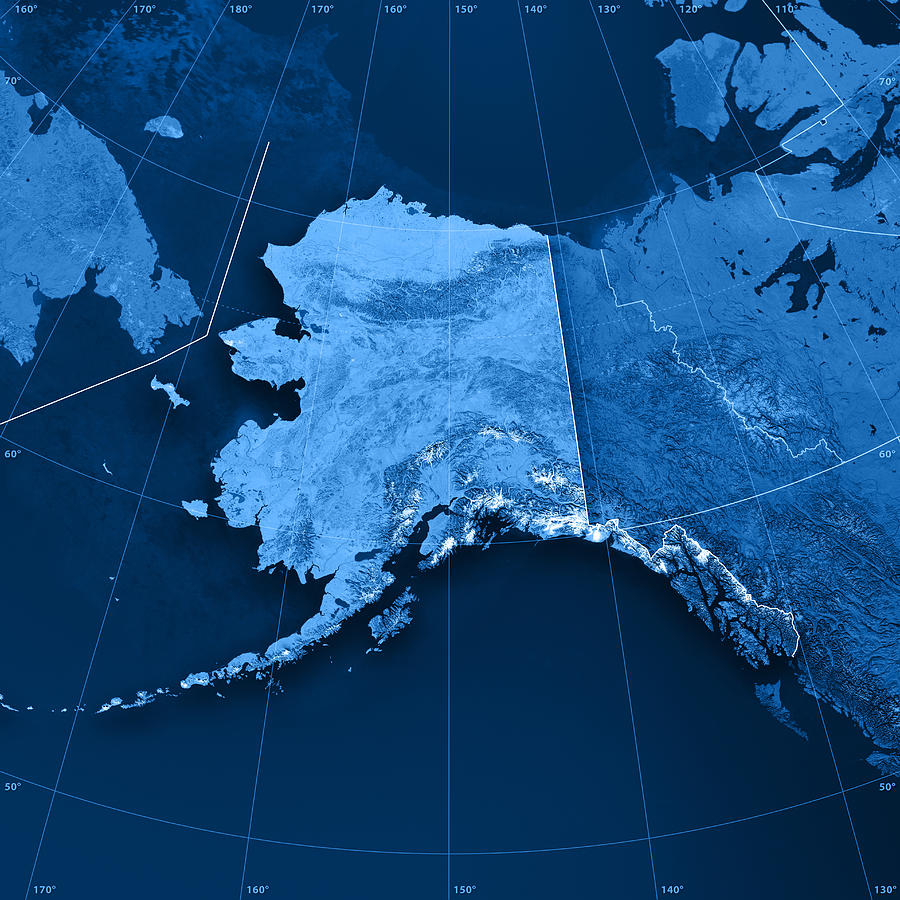 Alaska Topographic Map Photograph by FrankRamspott