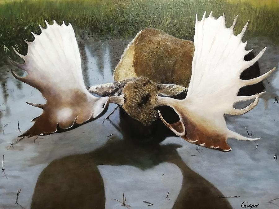 Alaskan giant Painting by Jean Yves Crispo