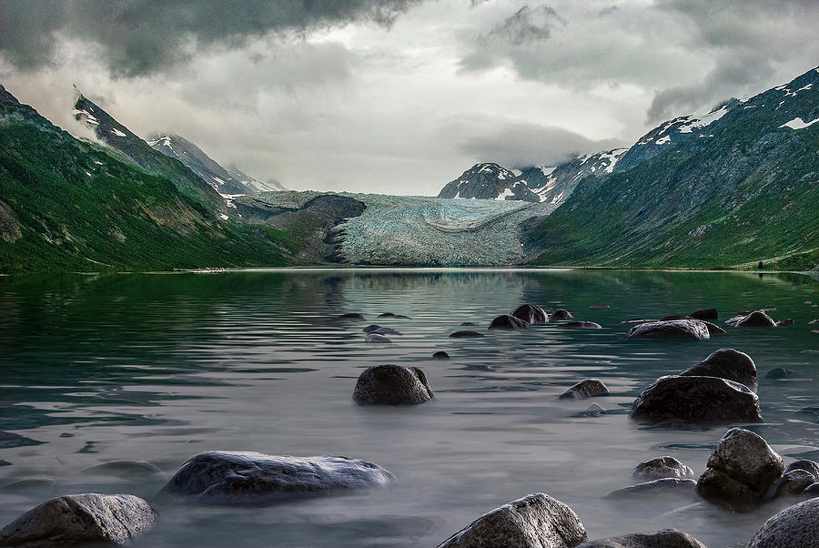 Alaskan Glacier Photograph by Oswald George Addison