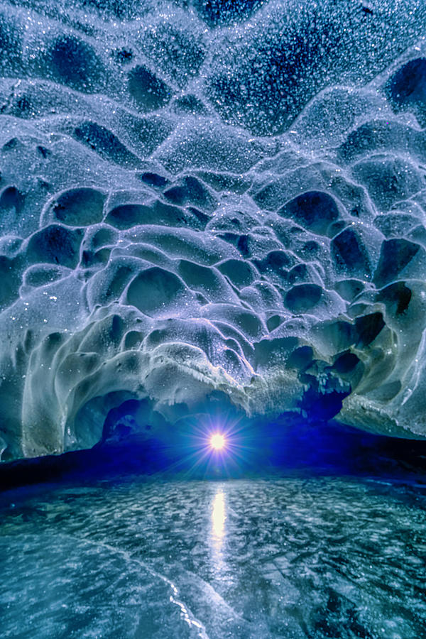Alaskan Ice Cave Photograph by Laura Hedien