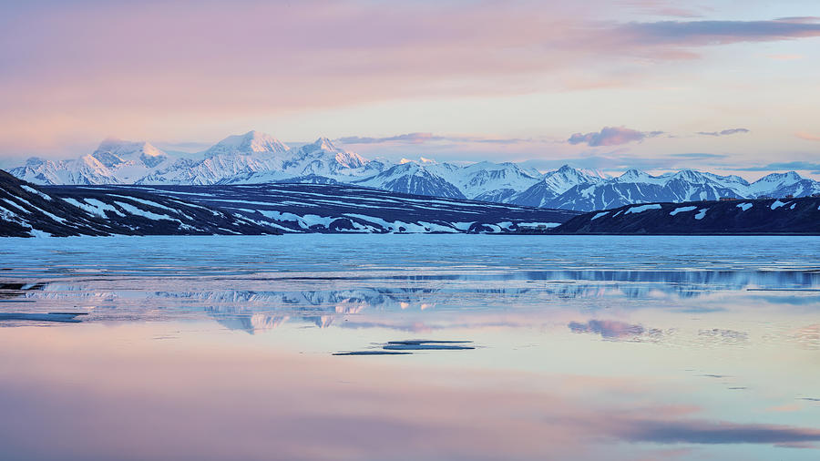 Alaskan Lake Sunrise - Panorama Photograph
