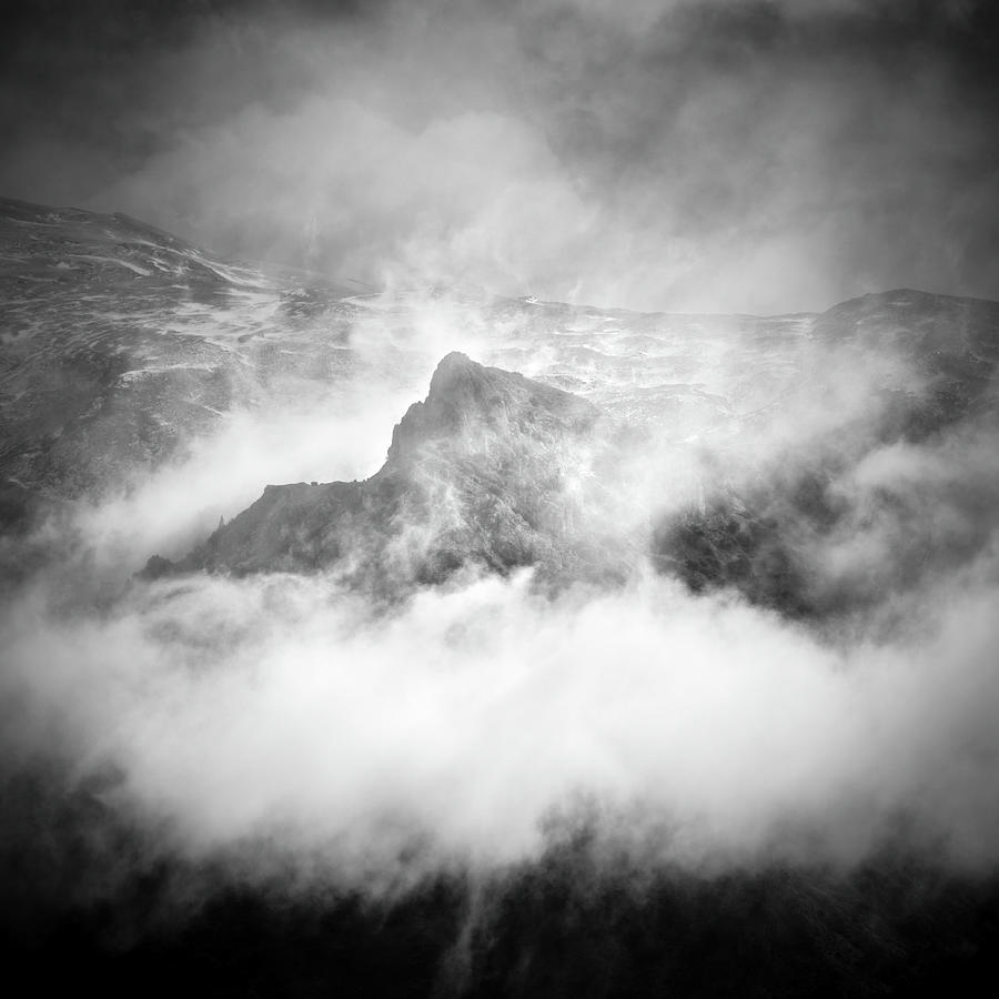 Alayos. Dilar river Valley. Sierra Nevada National Park. BW Photograph ...