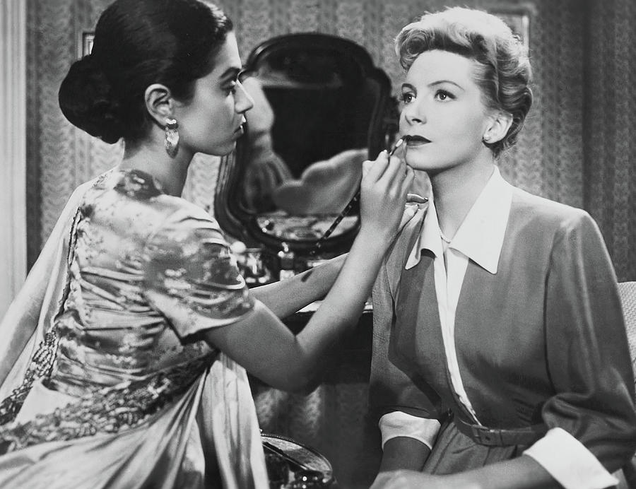 DEBORAH KERR and LEONORA HORNBLOW in THUNDER IN THE EAST -1952- Photograph by Album