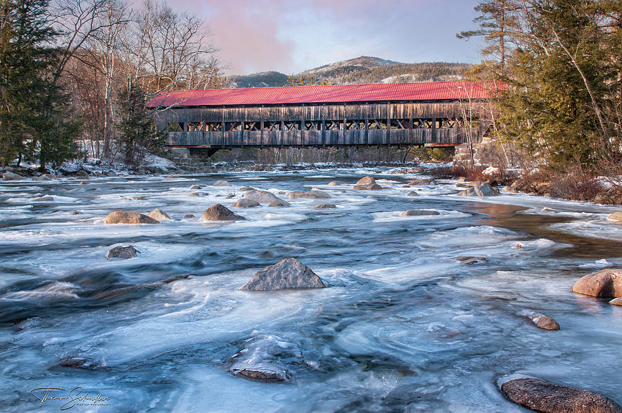 Albany Covered Bridge White Mountains New Hampshire Photograph by Photos By Thom