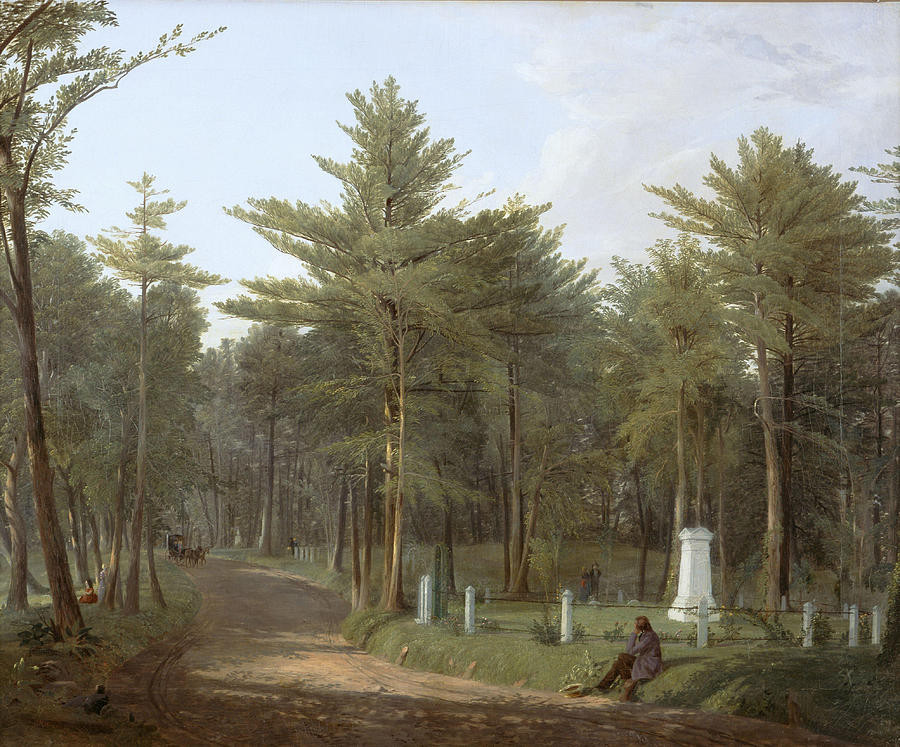 Albany Rural Cemetery Painting by James McDougal Hart - Fine Art America