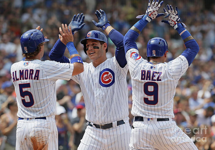 Albert Almora, Anthony Rizzo, and Javier Baez Photograph by Jonathan Daniel Albert Almora, Anthony Rizzo, and Javier Baez Photograph by Jonathan Daniel