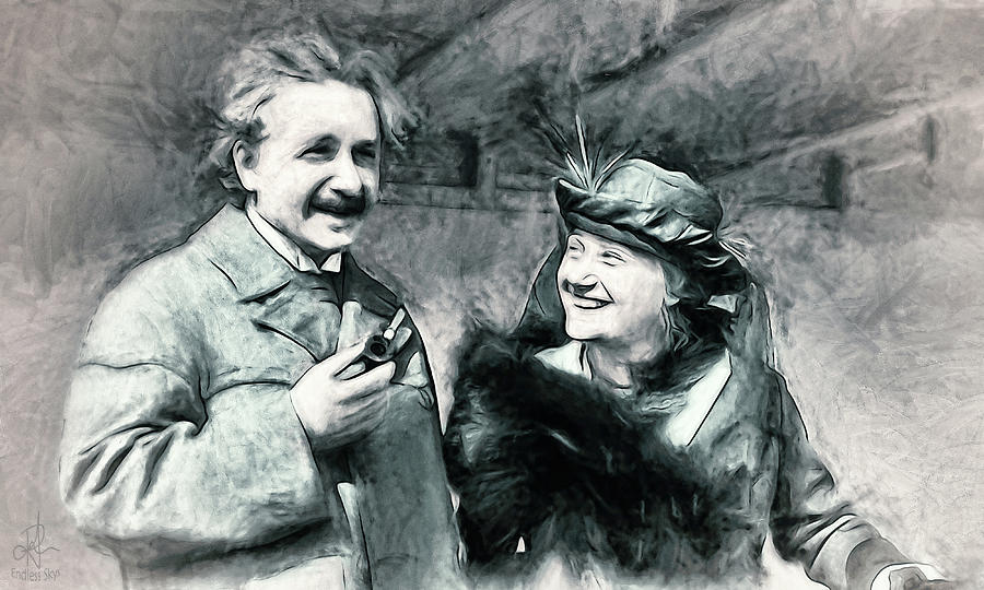 Albert and Elsa Einstein  Photograph by Pennie McCracken - Endless Skys