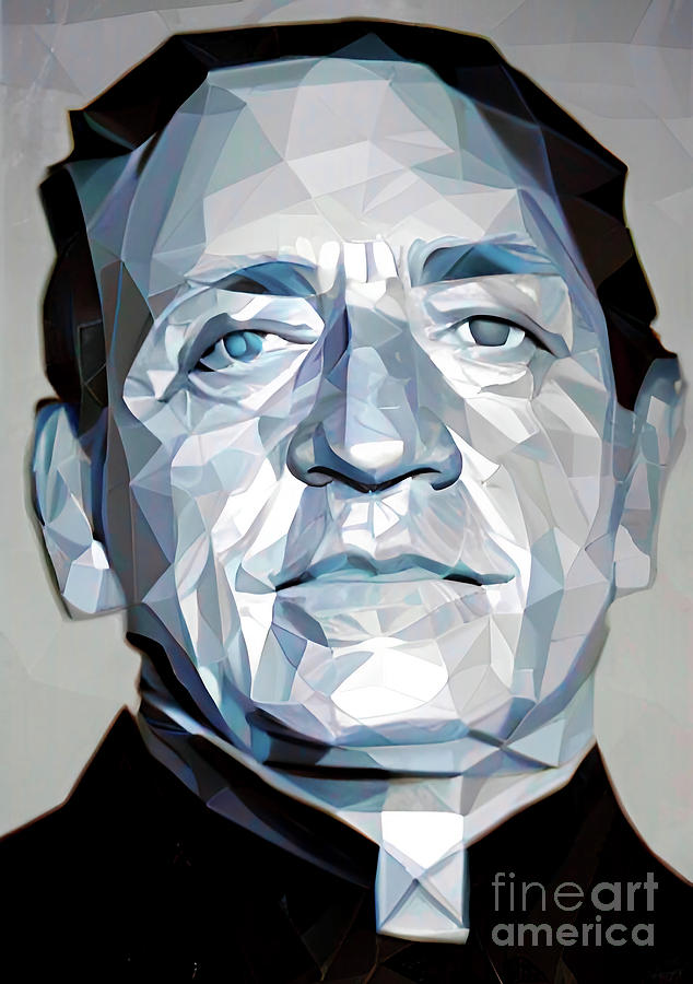 Criminal Albert Bates geometric portrait Digital Art by Christina Fairhead Art and Merch Criminal Albert Bates geometric portrait Digital Art by Christina Fairhead Art and Merch