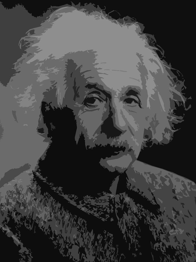 Albert Einstein Digital Art by Art Spectrum