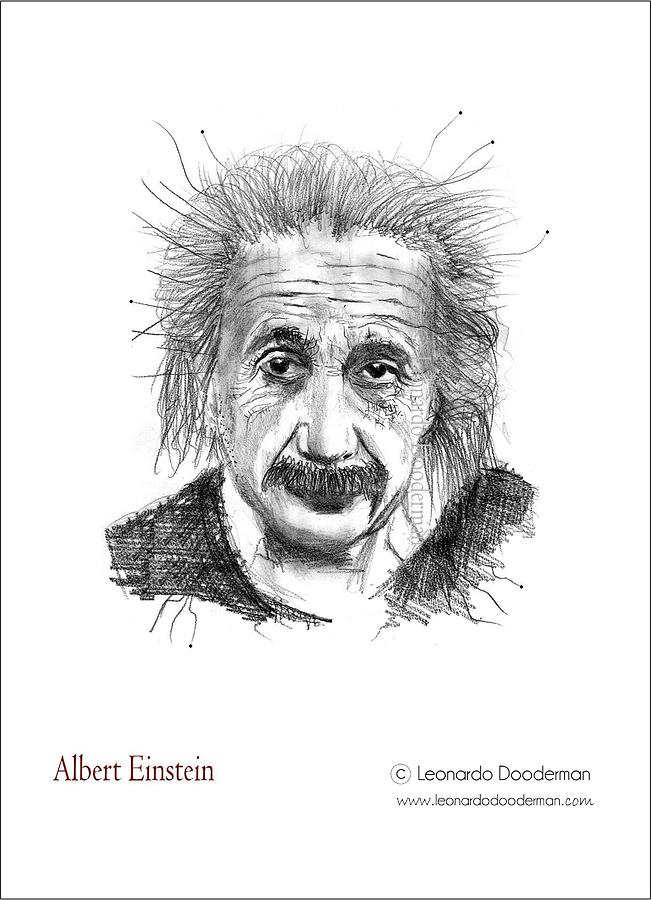 ORIGINAL albert Einstein Funny Quotation Drawing - Etsy