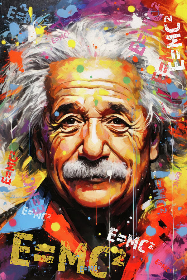 Popart Digital Art - Albert Einstein by Imagine ART