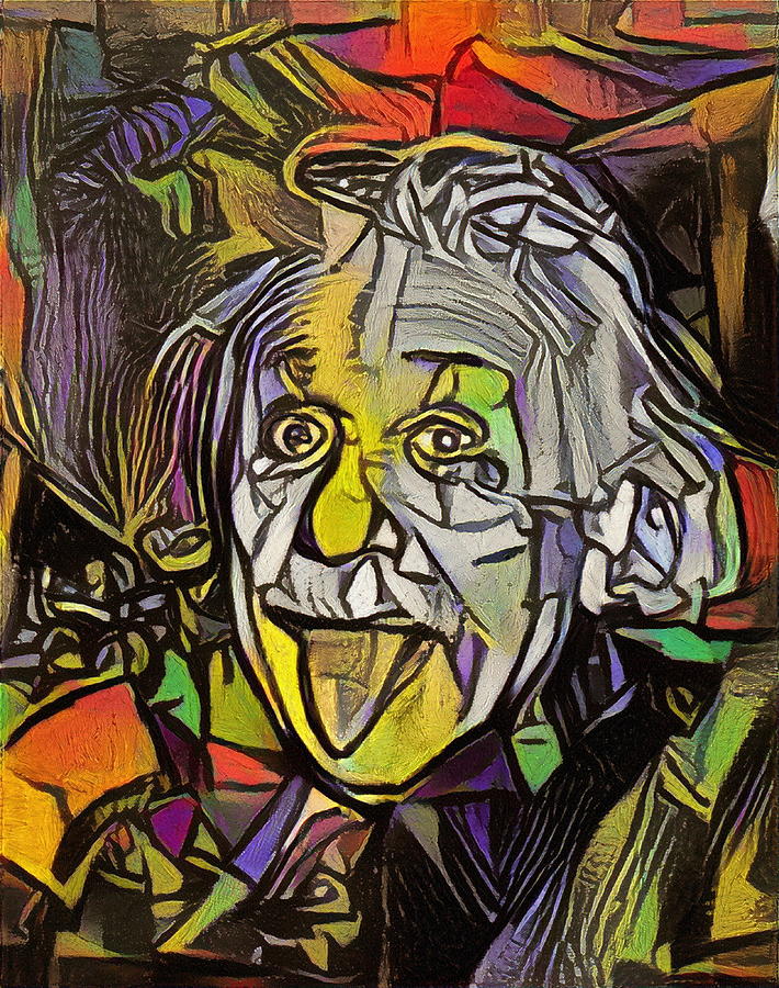 Albert Einstein meets Weeping Woman - AI Art Digital Art by AI Artisan ...