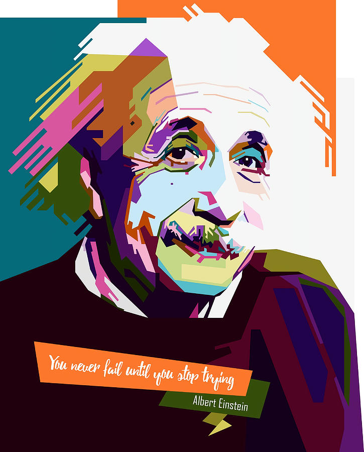 Albert Einstein Poster Painting by Adele Jordan - Pixels