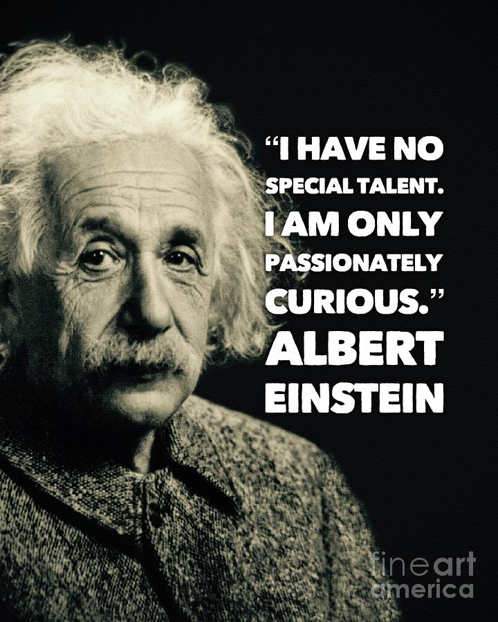 Albert Einstein Quote Digital Art by Esoterica Art Agency - Fine Art ...