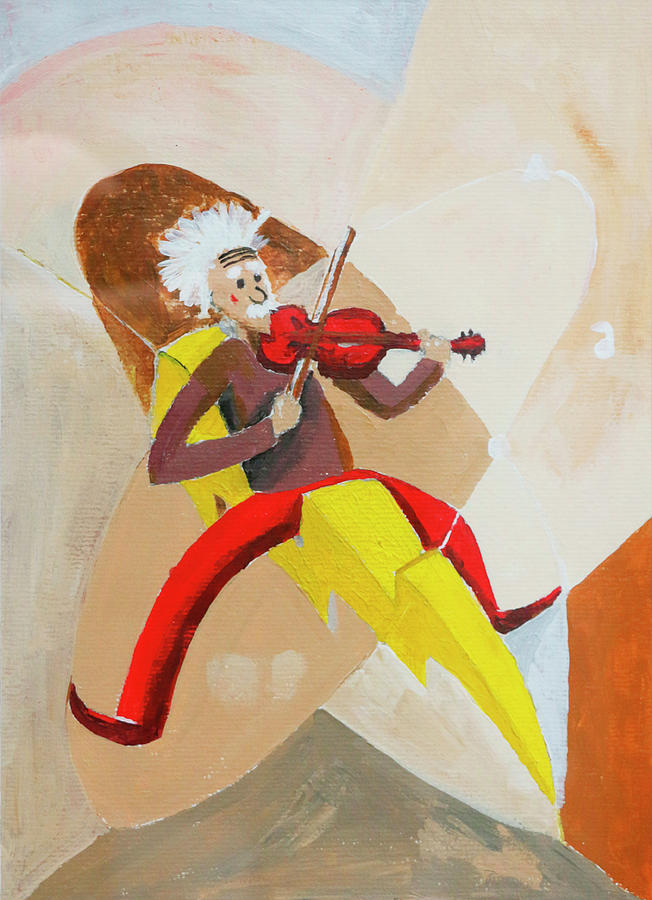 einstein violin poster