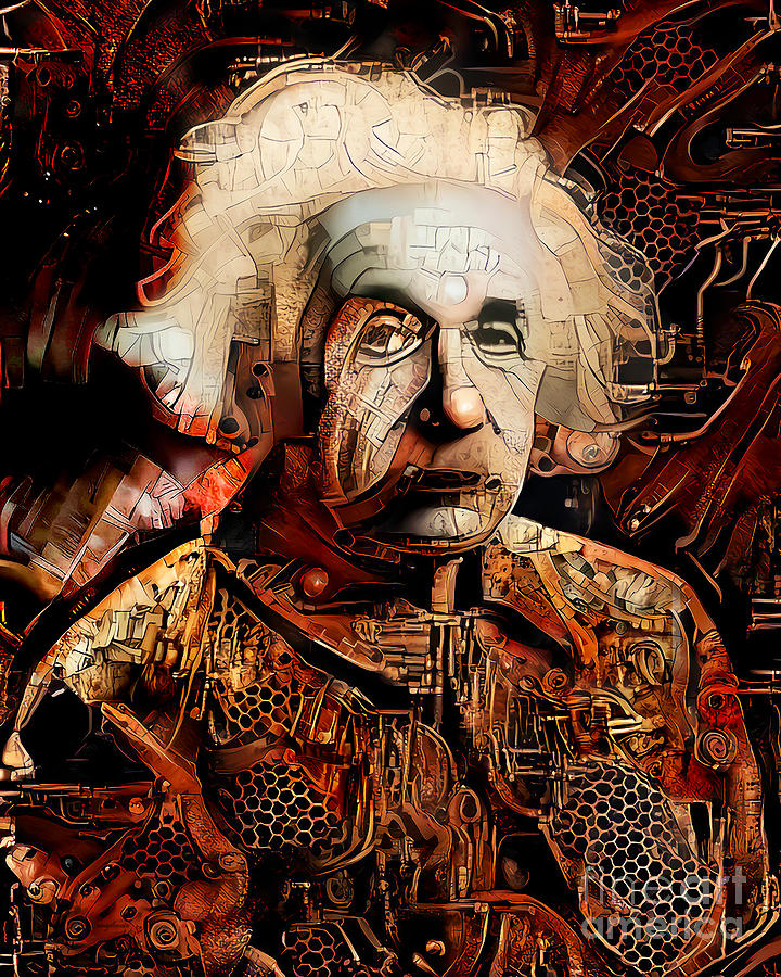 Albert Einstein Time Machine 20210215 Photograph by Wingsdomain Art and Photography