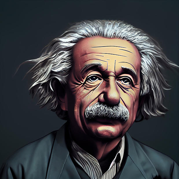 Albert Einstein Digital Art by Unicorn DigiArts - Fine Art America