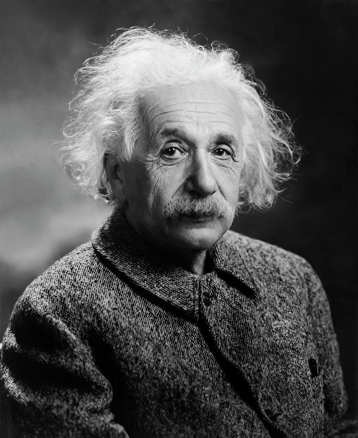 Albert Einstein Photograph - Albert Einstein by Mango Art