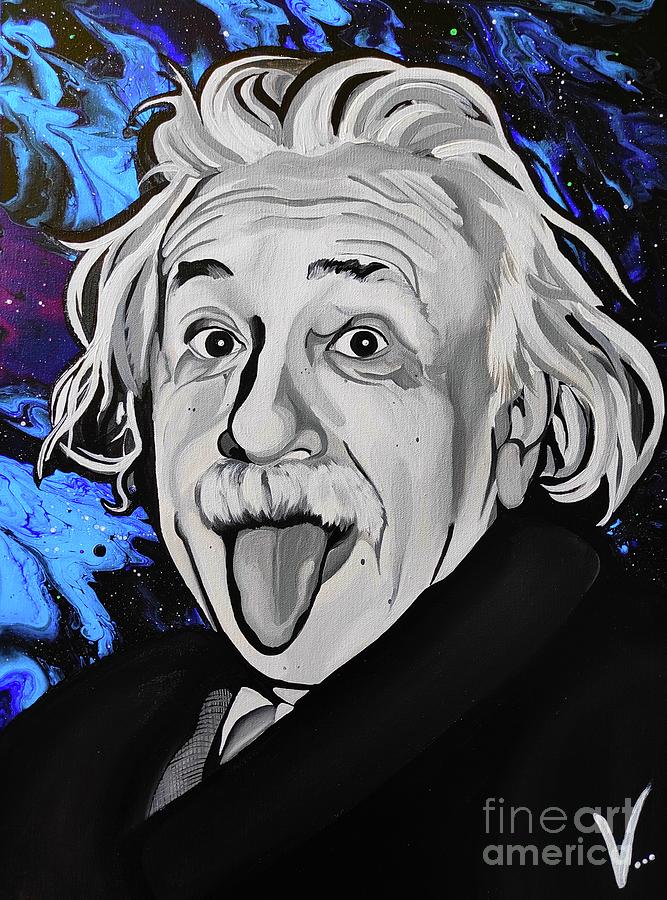 Albert Einstein Painting - Albert Einstein by Victoria Glaittli
