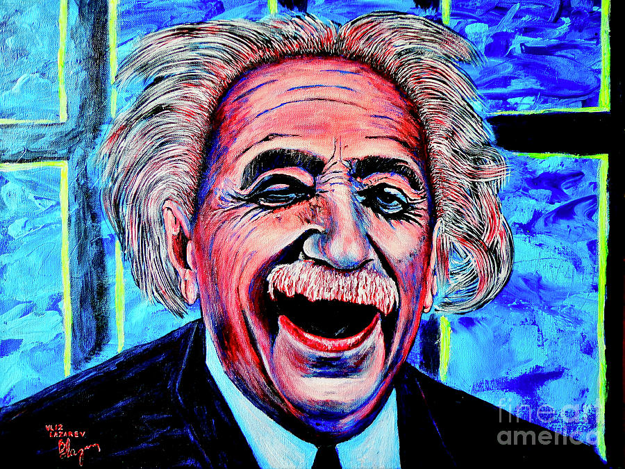 Albert Einstein Painting by Viktor Lazarev