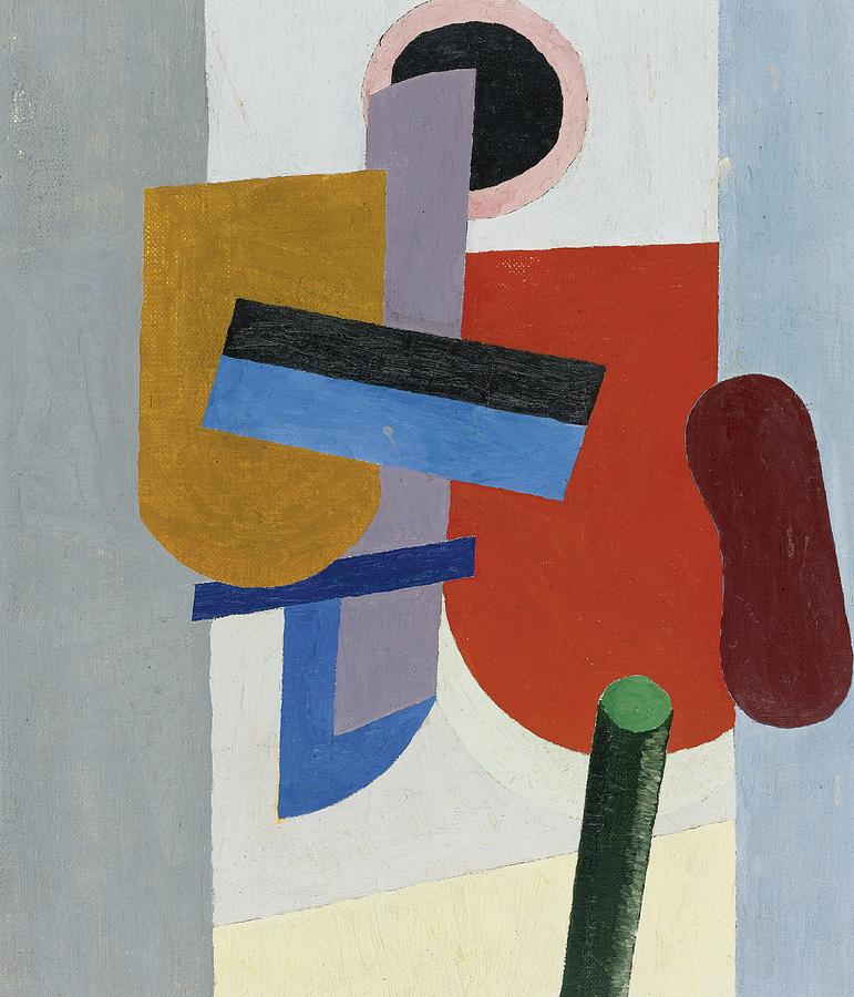 Albert Eugene Gallatin Abstract Composition Signed A.e. Gallatin And 