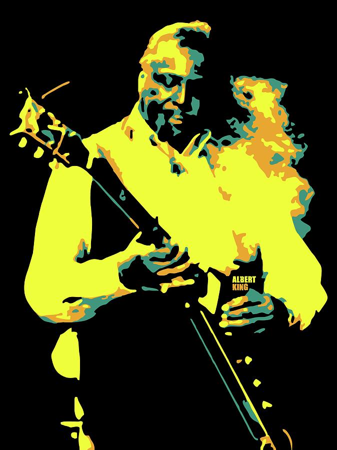 Albert King Pop Art V Digital Art By Andika Bahtiar Fine Art America